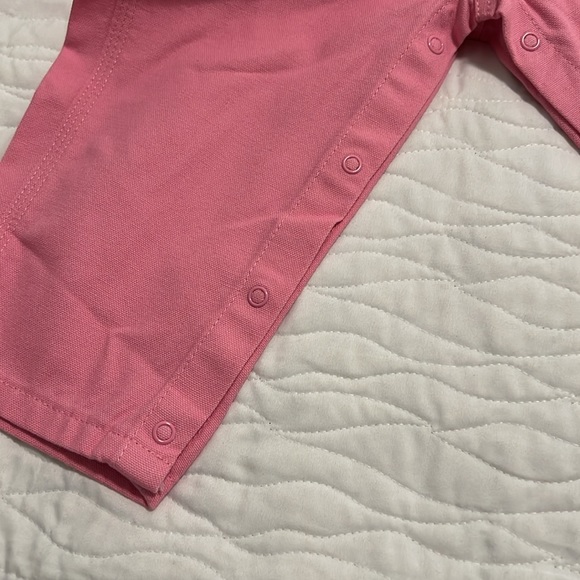 NEW Carhartt Girls Pink Overalls ( size 18 months ) - Picture 7 of 10